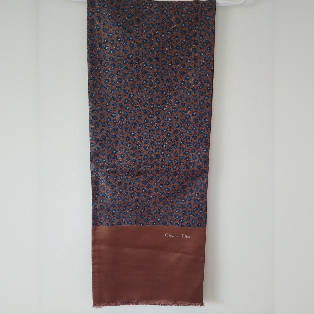 Authentic Christian Dior Silk/wool Scarf